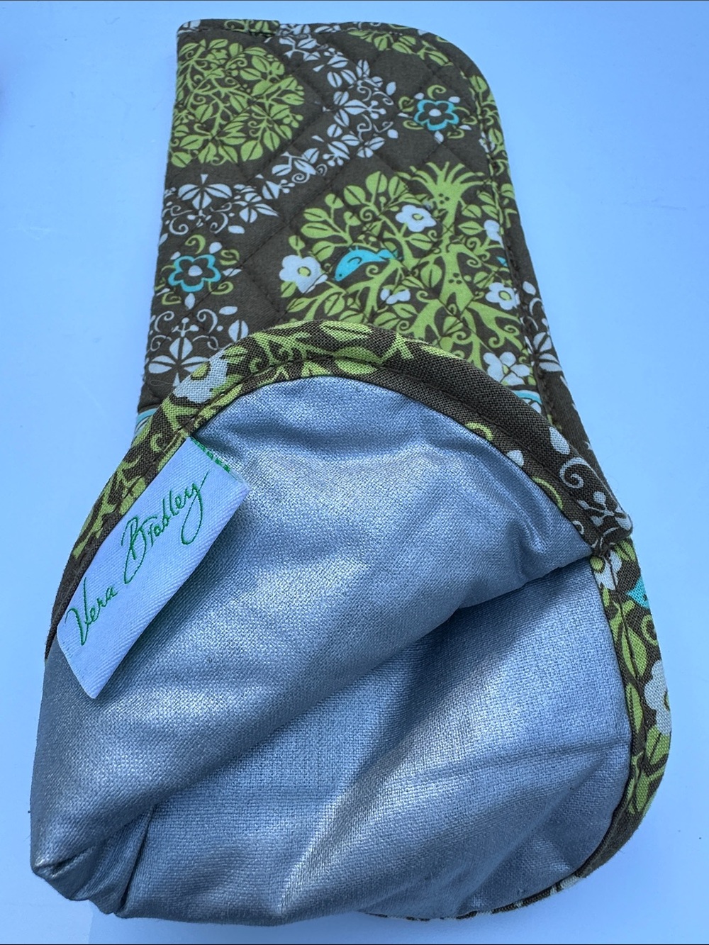 Vera Bradley “Blue Birds Sitting in a Tree” Pattern Quilted pouch for Hot Iron